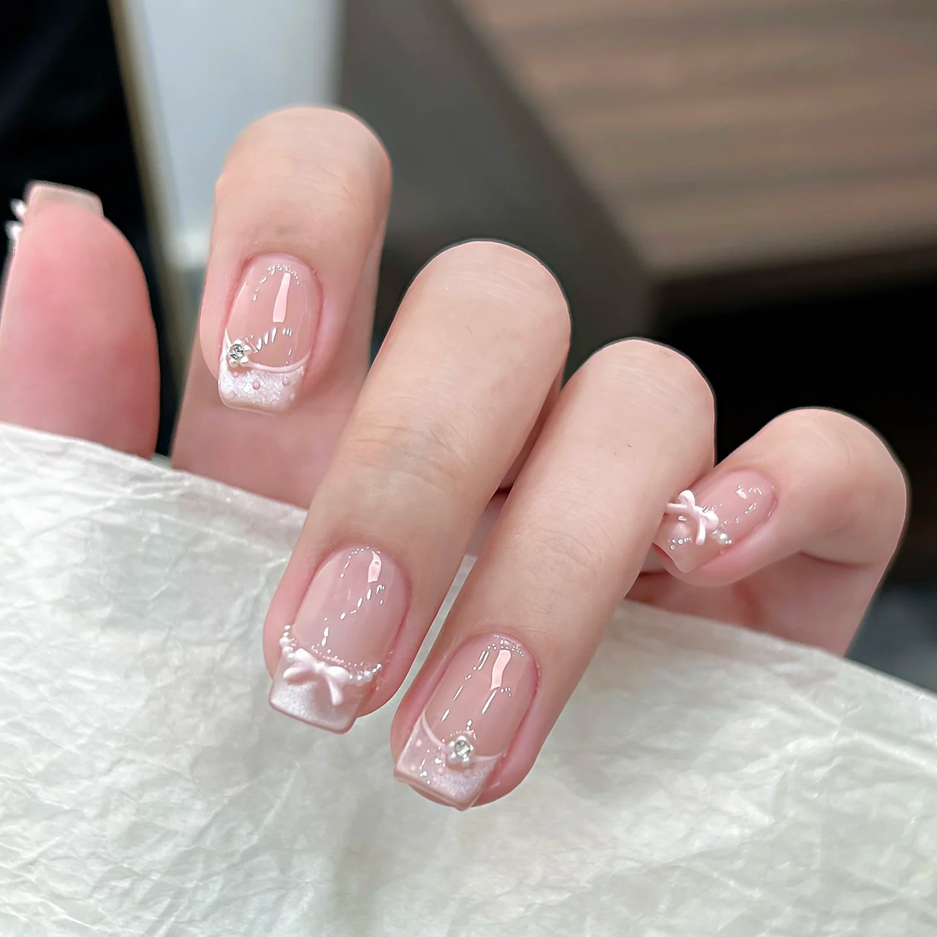 Nail Art Cat Eye - 10pcs Summer Sweetheart Press on Nails