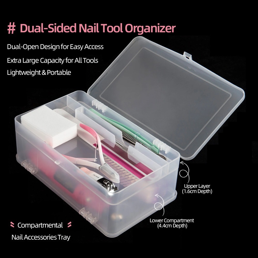 Dual-Open 2-Tier Super Capacit - Nail Art Kaki 리뷰 및 가격
