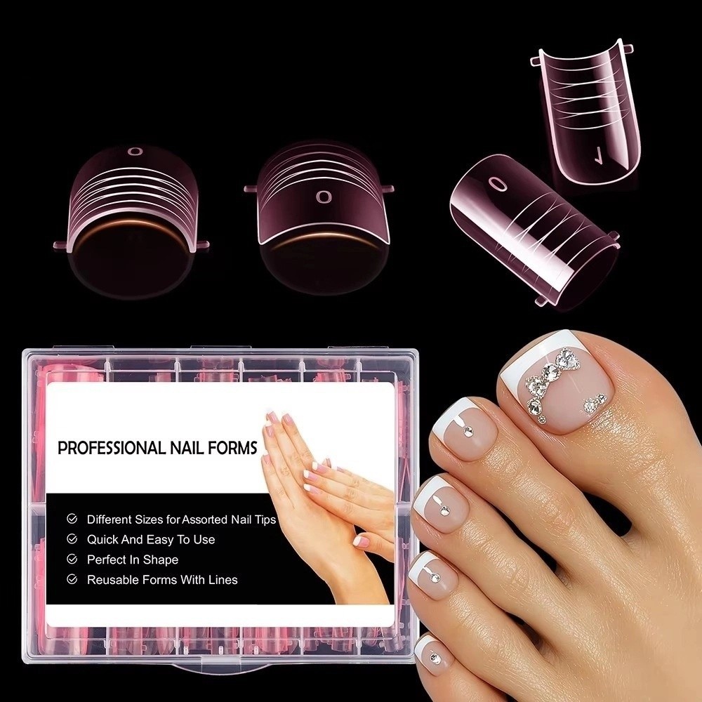 120pcs New Dual Forms Toe Nail - Nail Art Extension 리뷰 및 가격