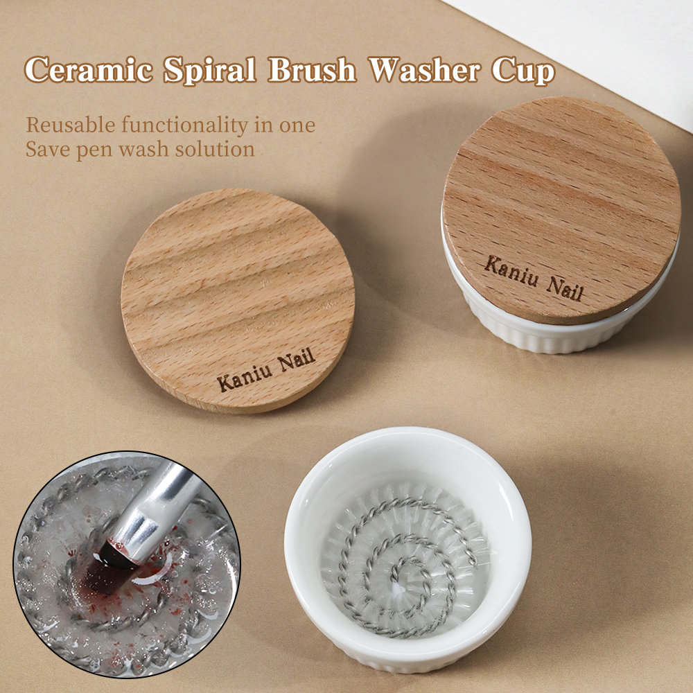 KANIU Smooth Brush Cleaner Cup - Nail Art Kaki 리뷰 및 가격
