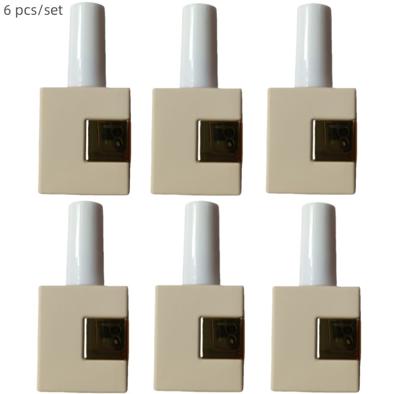 6 Pieces 12ml Empty Glass Bott - Nail Art Kaki 리뷰 및 가격