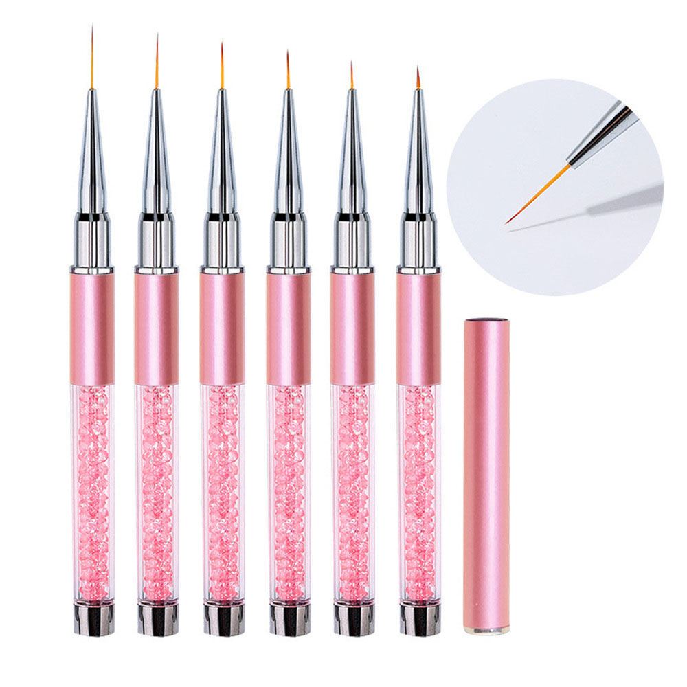 6pcs/Set Acrylic French Stripe - Nail Art Kaki 리뷰 및 가격