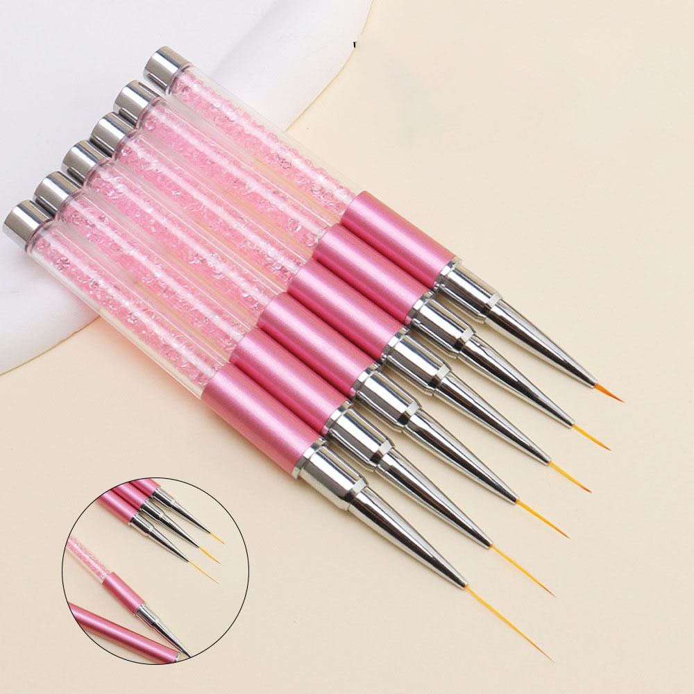 6pcs/Set Acrylic French Stripe - Nail Art Kaki 리뷰 및 가격