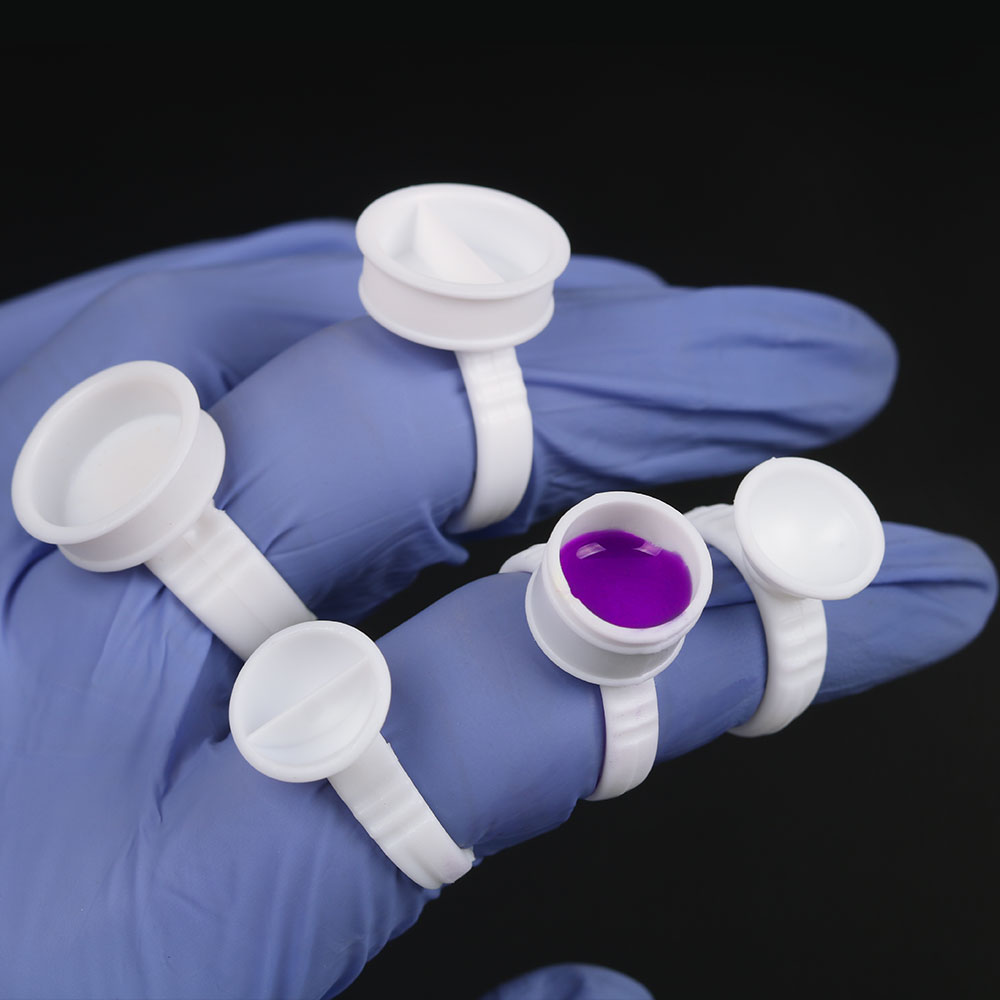 100PCS Tattoo Rings Cups Dispo - Nail Art Extension 리뷰 및 가격