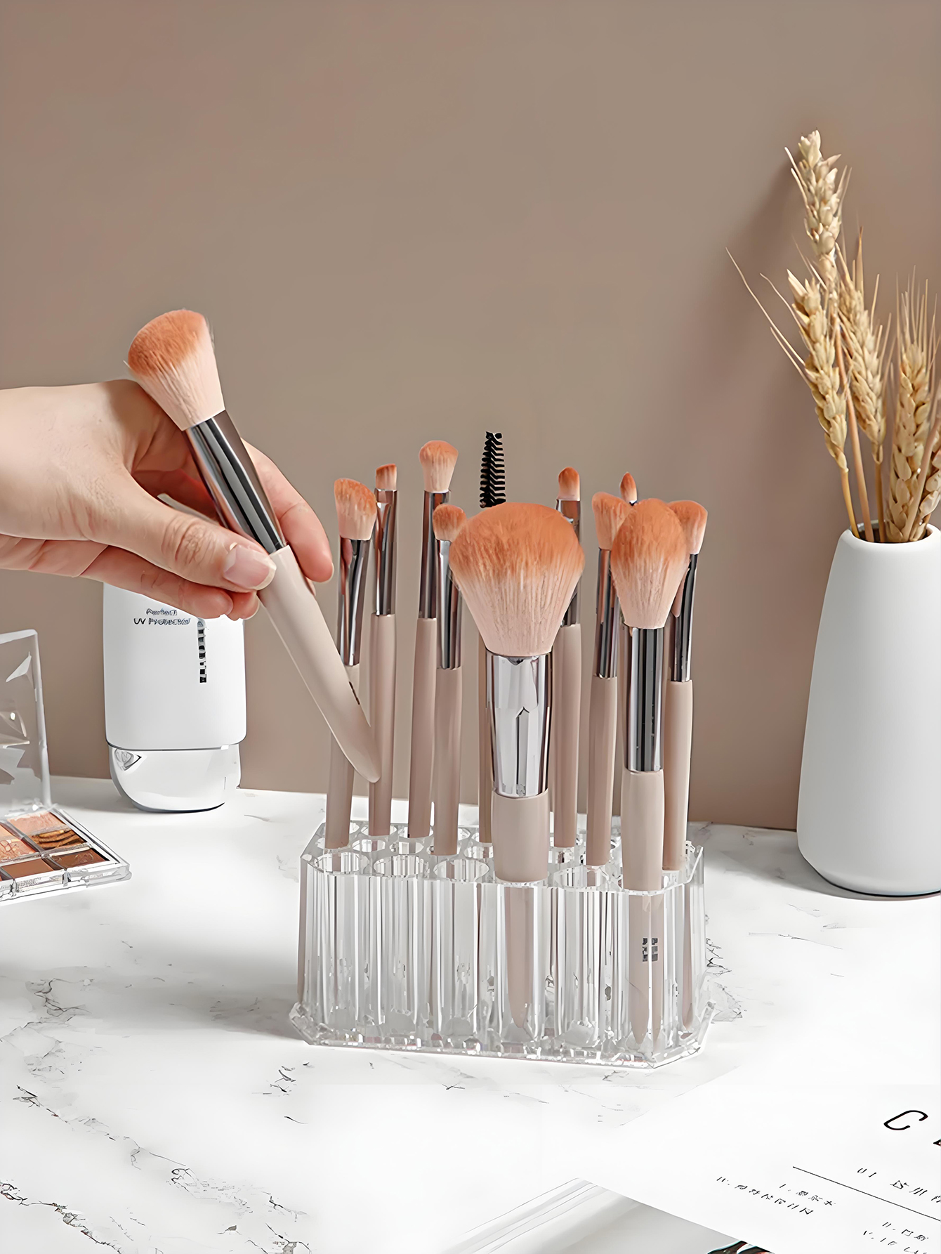 1pc Clear Acrylic 26Hole Brush - Nail Art Kaki 리뷰 및 가격