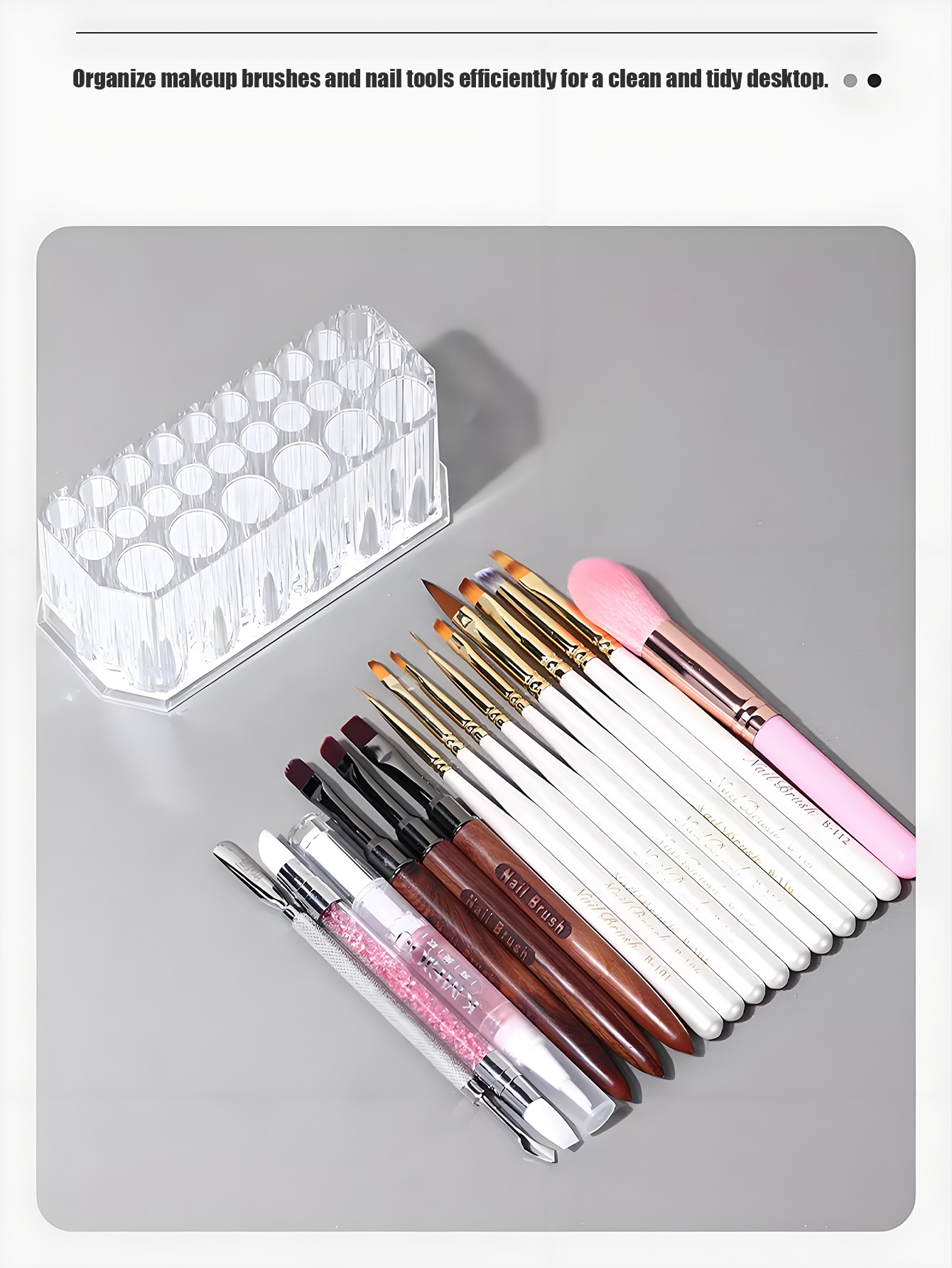 1pc Clear Acrylic 26Hole Brush - Nail Art Kaki 리뷰 및 가격