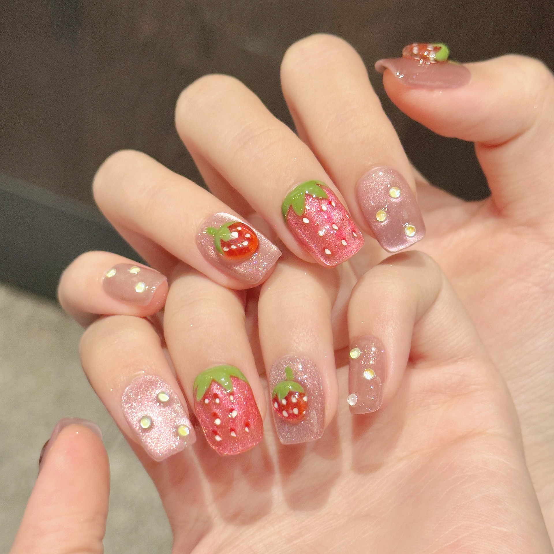 10pcs Handmade Press on Nails  - Nail Art Cat Eye 리뷰 및 가격