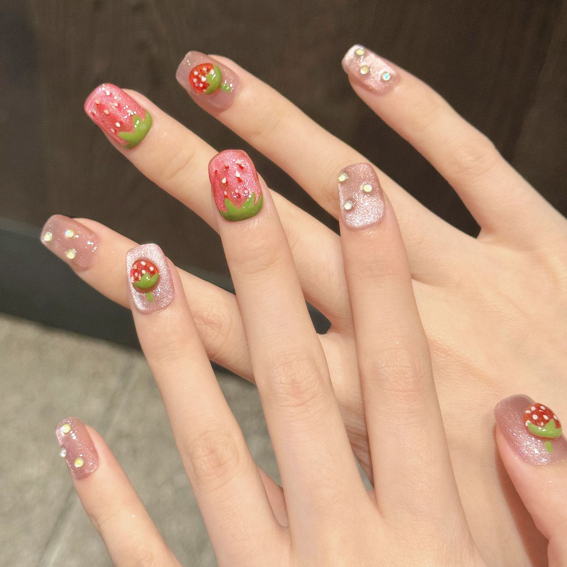 10pcs Handmade Press on Nails  - Nail Art Cat Eye 리뷰 및 가격