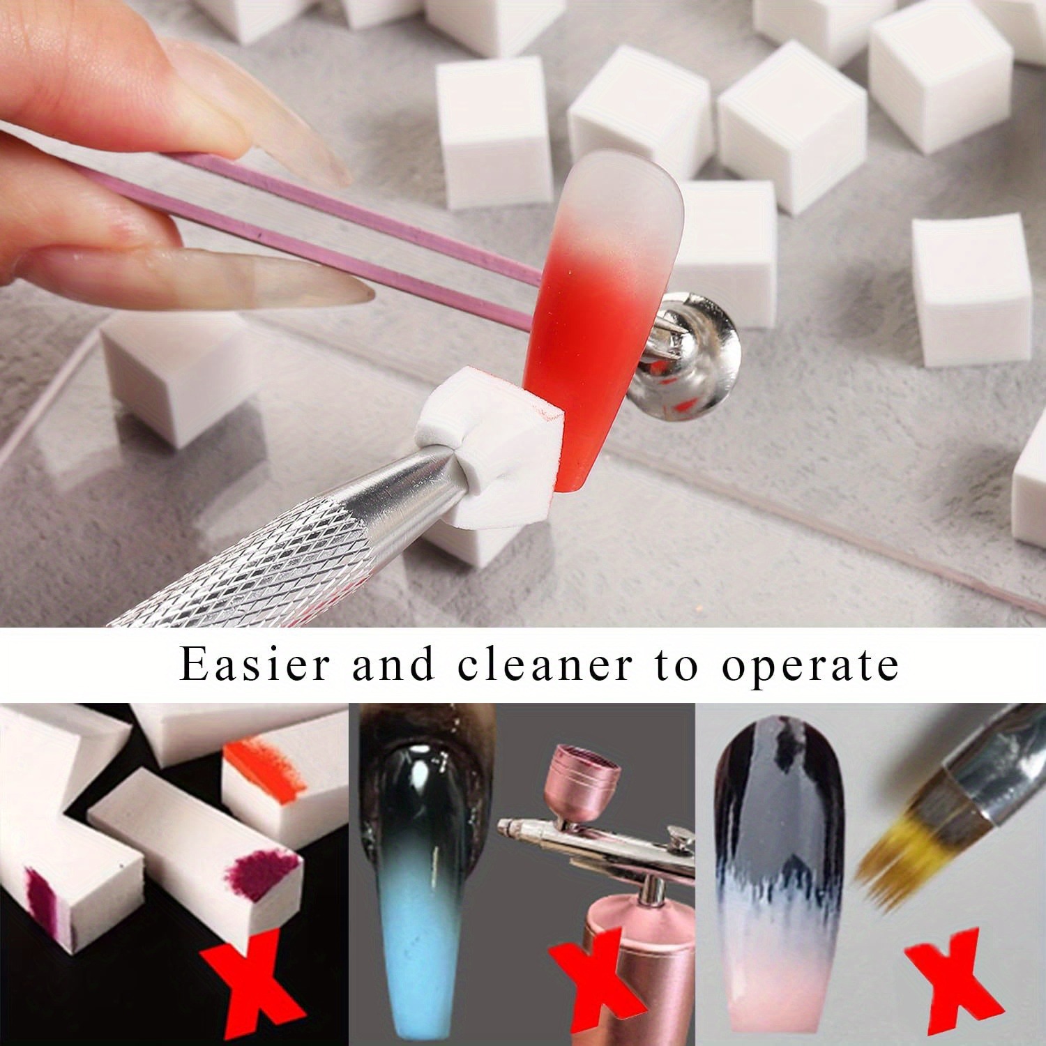 1/50/100Pcs Square Nail Art Sp - Nail Art Kaki 리뷰 및 가격