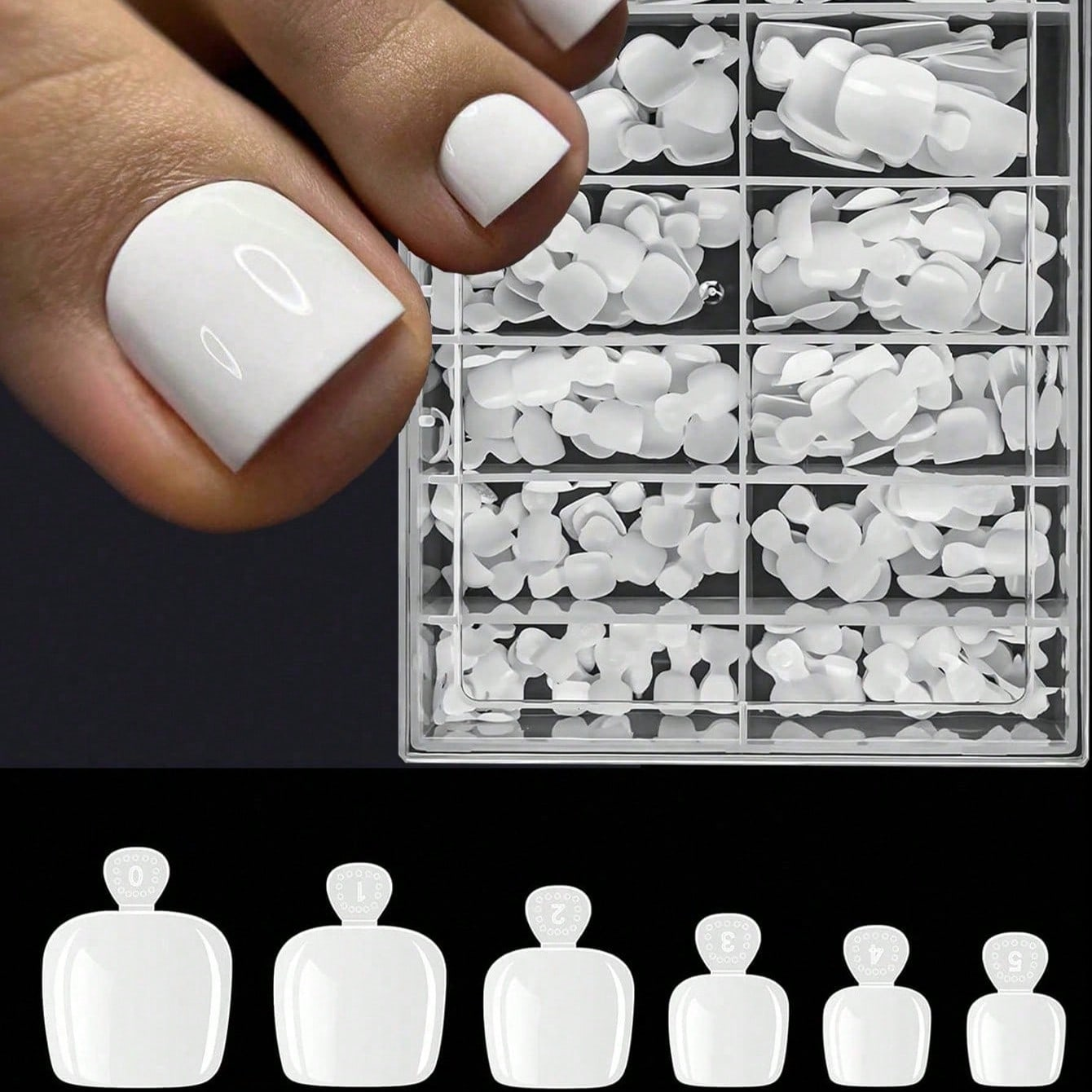 120pcs False Toe Nail Tips 12  - Nail Art Extension 리뷰 및 가격