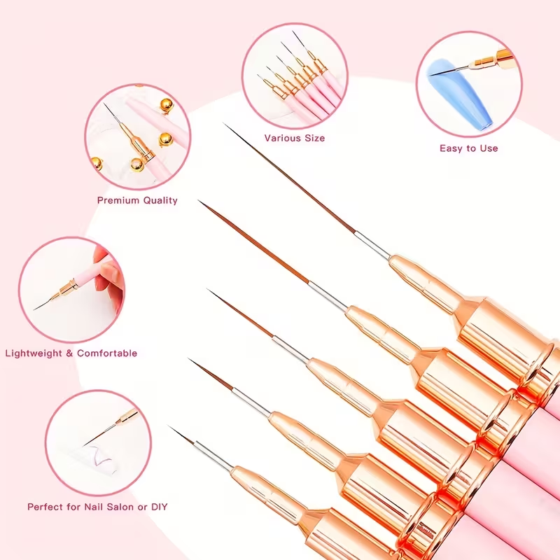 15pcs Professional Nail Art Br - Nail Art Kaki 리뷰 및 가격