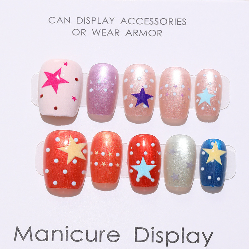 10Pcs Korean Style Women and G - Nail Art Cat Eye 리뷰 및 가격