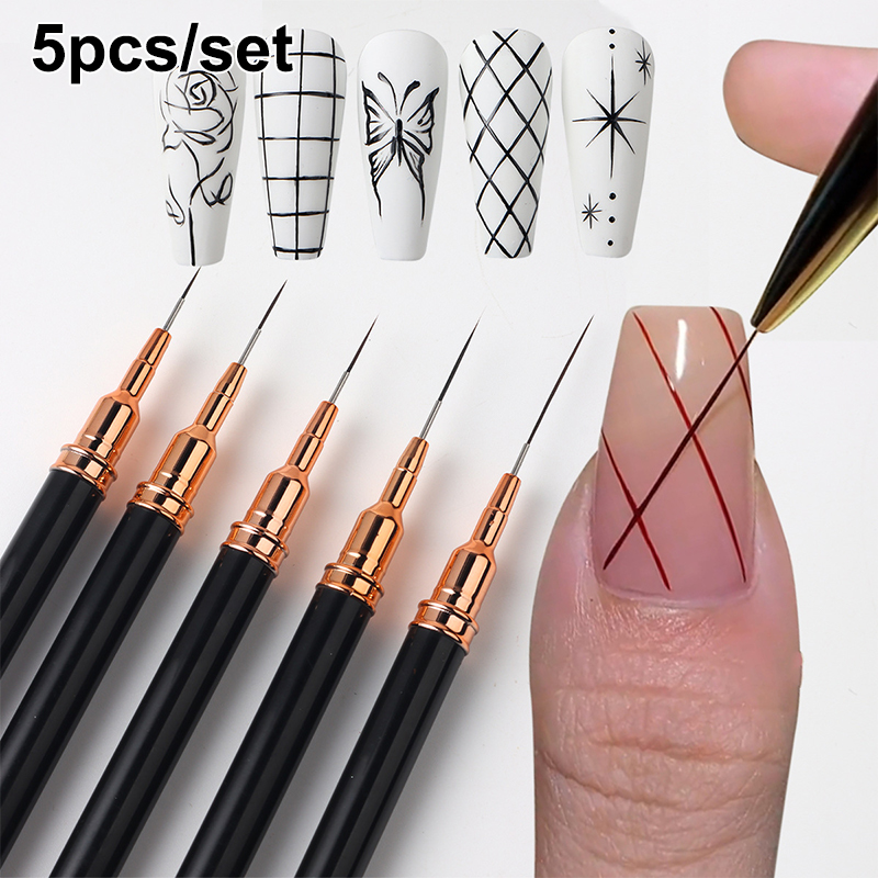 #5Pcs/Set Professional Nail Ar - Nail Art Kaki 리뷰 및 가격