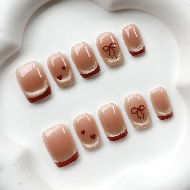 10Pcs French Style Cute Sweeth - Nail Art Cat Eye 리뷰 및 가격