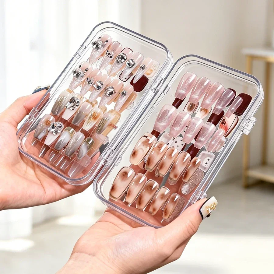 Clear Foldable Press On Nail S - Nail Art Kaki 리뷰 및 가격