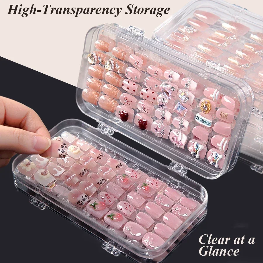 Clear Foldable Press On Nail S - Nail Art Kaki 리뷰 및 가격
