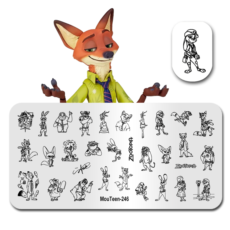 MouTeen-246 Disney Big Size Zo - Nail Art Zootopia 리뷰 및 가격