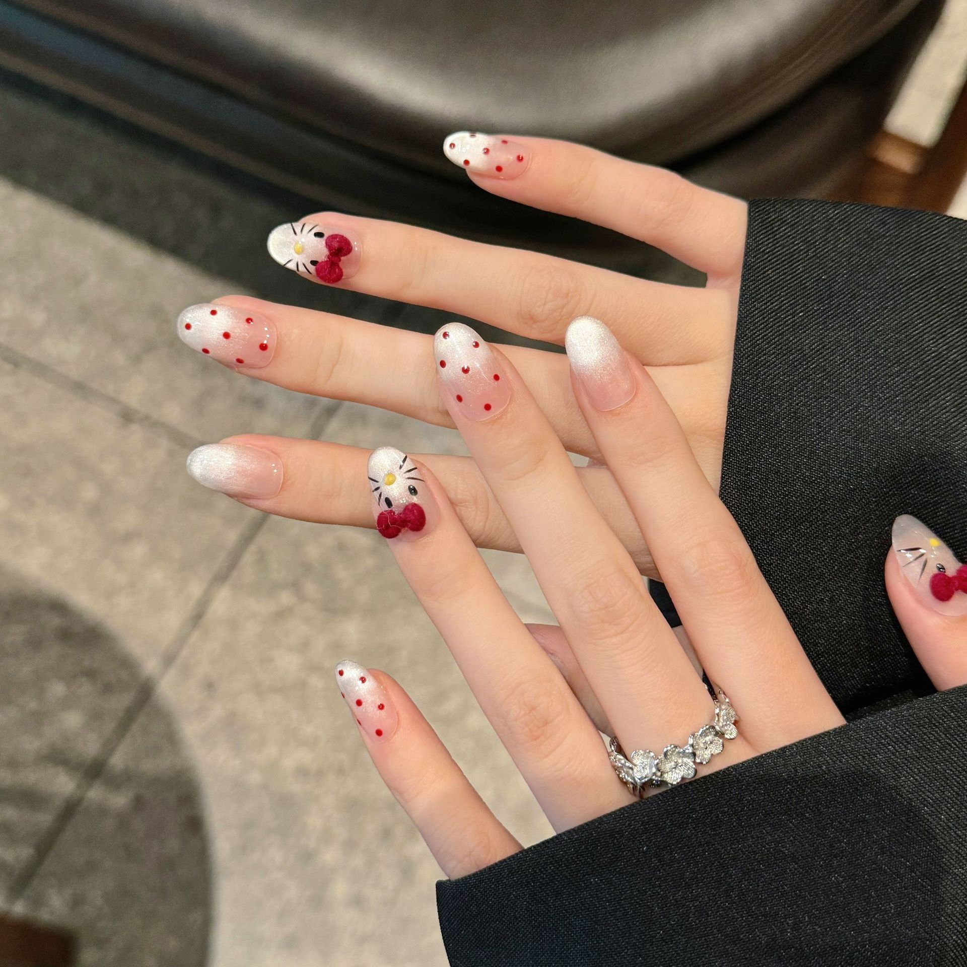 10pcs Pure Hand Pressed Oval N - Nail Art Cat Eye 리뷰 및 가격