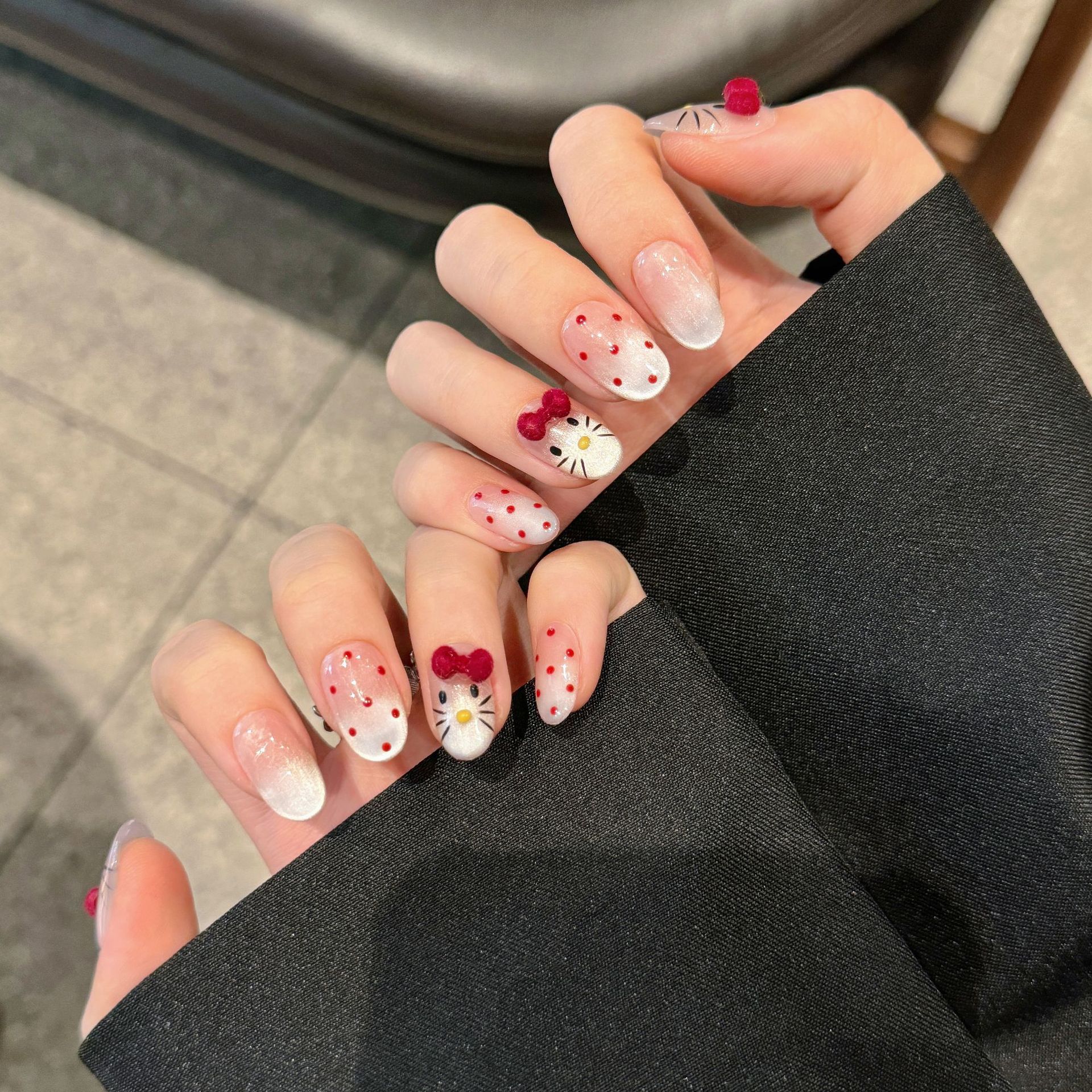 10pcs Pure Hand Pressed Oval N - Nail Art Cat Eye 리뷰 및 가격