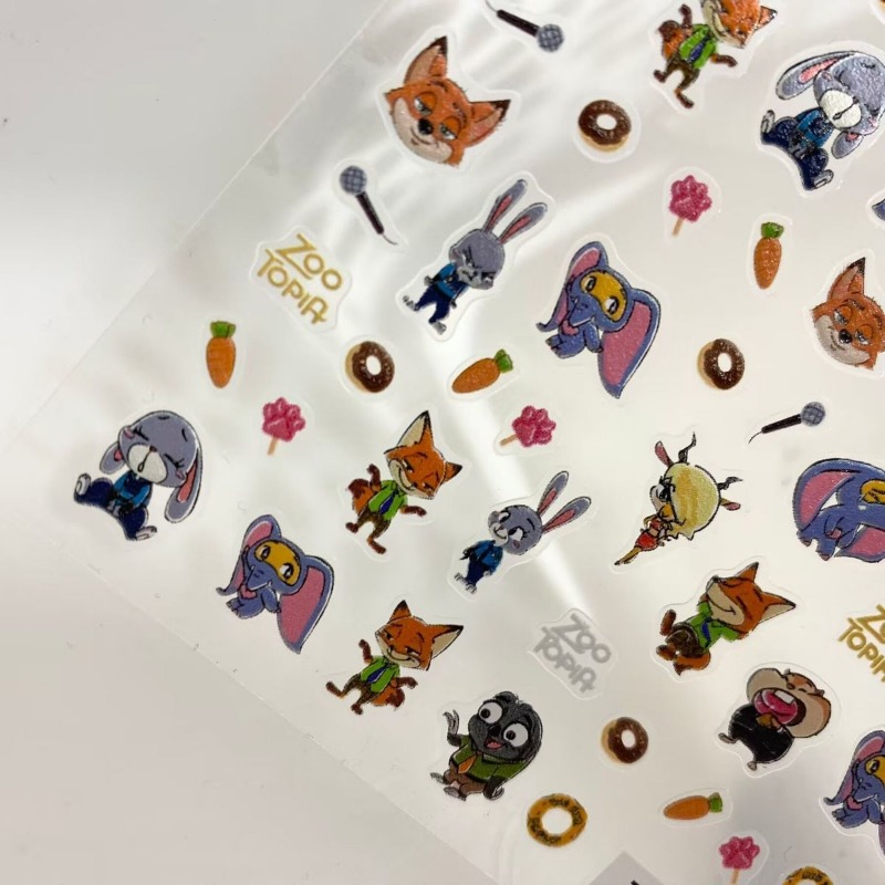 Cute Cartoon Zootopia Nail Art - Nail Art Zootopia 리뷰 및 가격