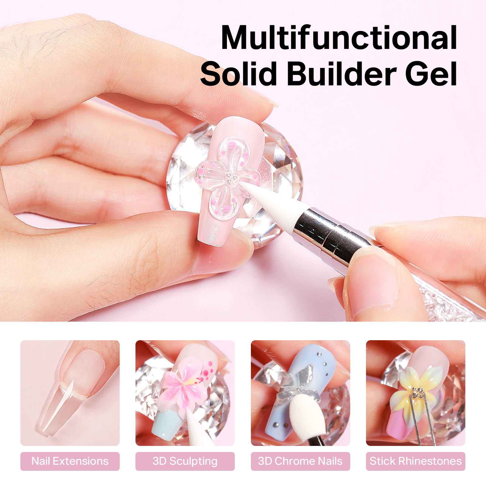 MIZHSE Builder Nail Gel White  - Nail Art Extension 리뷰 및 가격