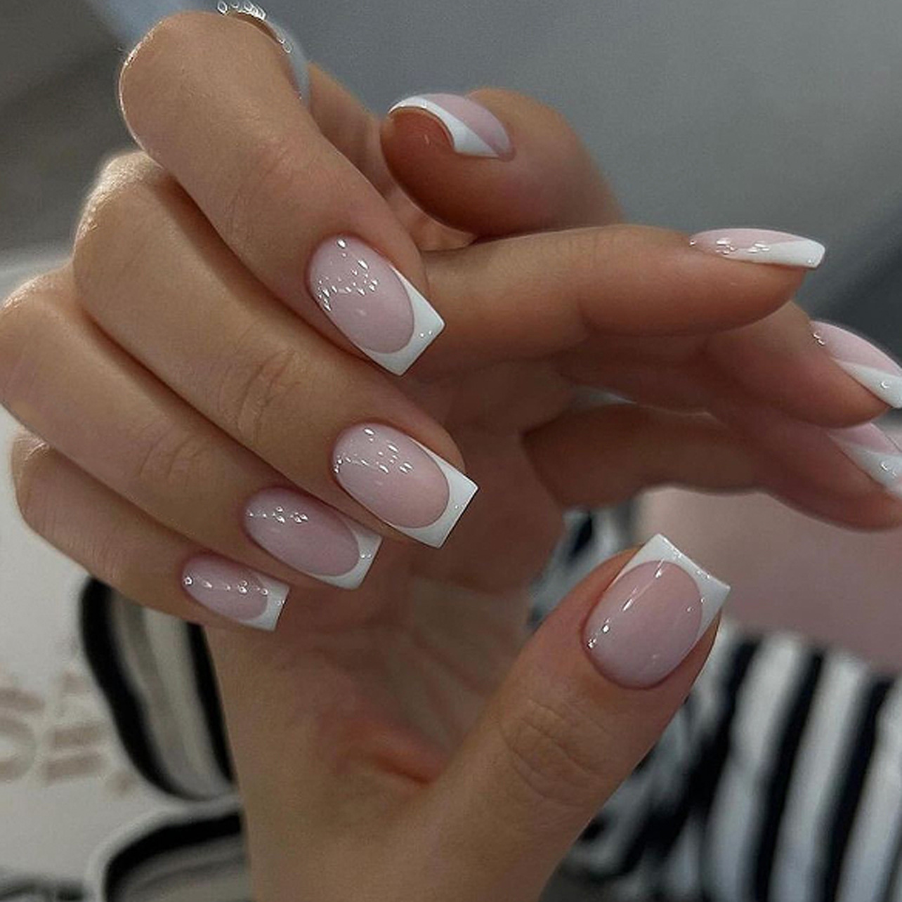 24Pcs Simple Ballet Glitter De - Nail Art Cat Eye 리뷰 및 가격