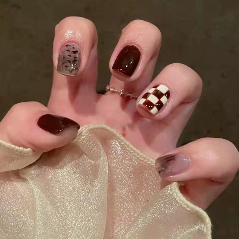 24Pcs Solid Color Press on Nai - Nail Art Cat Eye 리뷰 및 가격